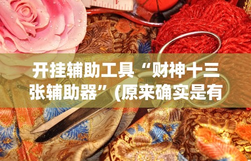 开挂辅助工具“财神十三张辅助器”(原来确实是有挂) 