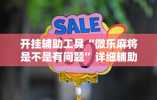 开挂辅助工具“微乐麻将是不是有问题”详细辅助软件教程