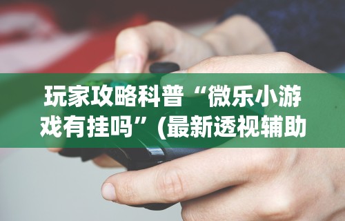 玩家攻略科普“微乐小游戏有挂吗”(最新透视辅助上线)