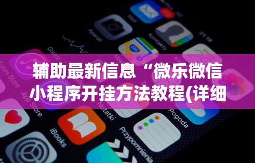 辅助最新信息“微乐微信小程序开挂方法教程(详细透视开挂教程)