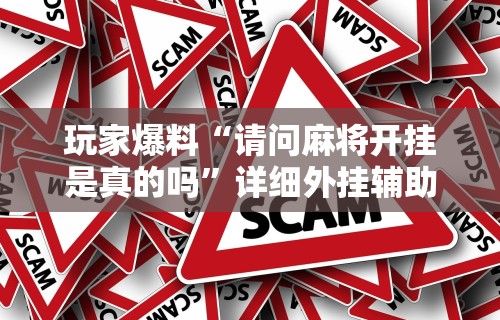 玩家爆料“请问麻将开挂是真的吗”详细外挂辅助详细教程