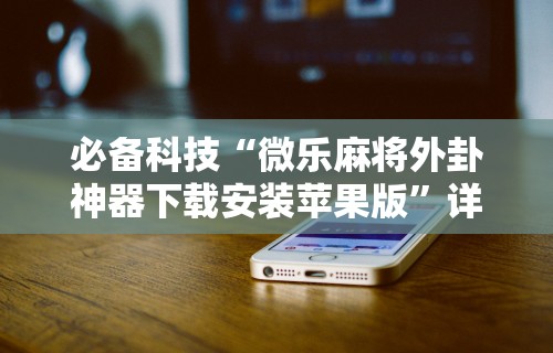 必备科技“微乐麻将外卦神器下载安装苹果版”详细分享装挂步骤教程