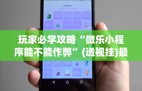 玩家必学攻略“微乐小程序能不能作弊”(透视挂)最新辅助详细教程