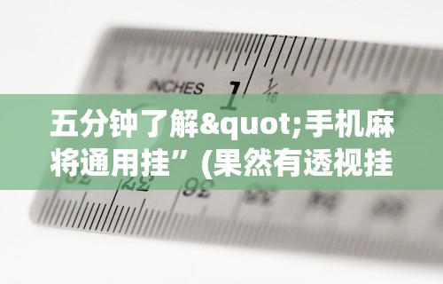 五分钟了解"手机麻将通用挂”(果然有透视挂) 