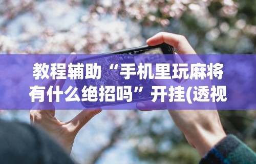 辅助神器“微乐游戏到底有没有挂”通用版下载教程！