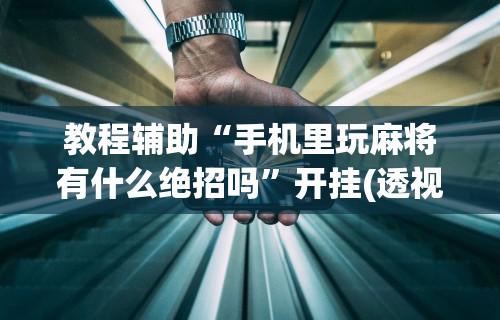 今日必看教程“微乐麻将万能开挂器	”(曝光透视必备猫腻)