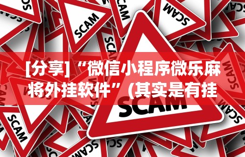 [分享]“微信小程序微乐麻将外挂软件”(其实是有挂)