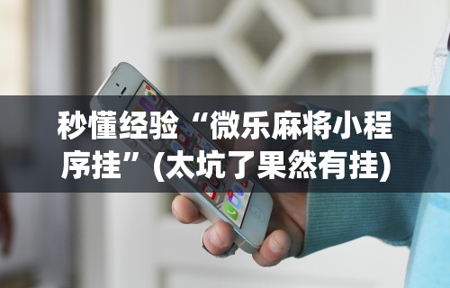 【手机麻将挂】大宝麻将有没有开挂的	”(透视挂)辅助透视教程