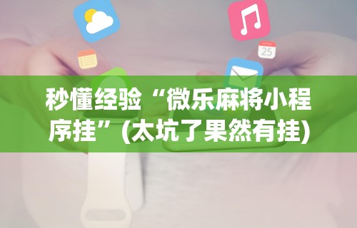 实测辅助“决战武汉麻将有挂吗	”详细分享装挂