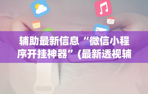 辅助最新信息“微信小程序开挂神器”(最新透视辅助上线)