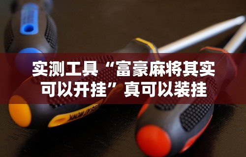 实测工具“富豪麻将其实可以开挂”真可以装挂