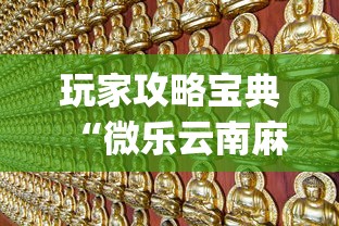 一键必胜“楚雄玉溪麻将必胜方法	”(原来确实是有插件)